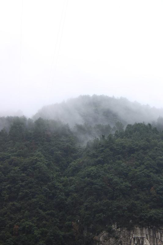 雾锁山林
